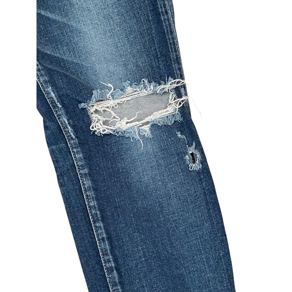 Moussy Vintage Womens Blue Distressed Ripped Knee Slim Tapered Jeans Size 28 NWT - Picture 8 of 16